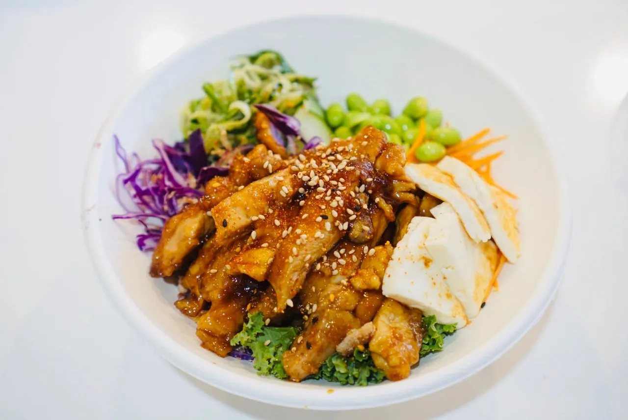 Teriyaki Chicken Poke Bowl
